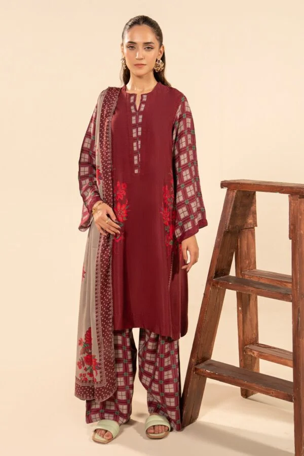 Charizma original Ready to wear Three Piece Raw Silk Dress