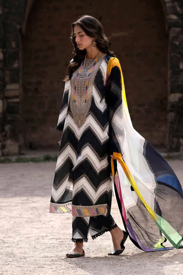 Original Unstitched Nishat Three Piece Lawn Dress