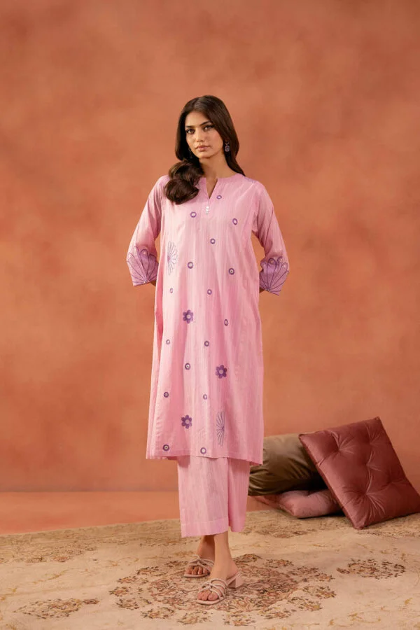 Ready To Wear Original Nishat Embroided Two Piece Drss Shirt And Trouser